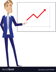 Business Man Pointing At Chart