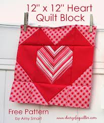heart quilt block tutorial