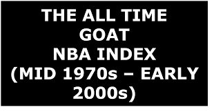 the goat nba index who is the best basketball playoffs performer the goat who is the best nba ldquoplayoffsrdquo performer mid 70s early 00s