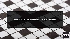 wsj crossword answers today updated