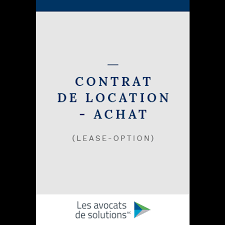 contrat de location achat lease option