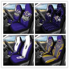 2pcs Baltimore Ravens Car Seat Cover