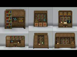 minecraft 10 simple bookshelf designs