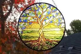 Tree Of Life Suncatcher Glass