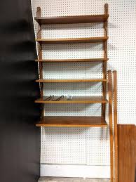 mid century modern wall mounted shelf