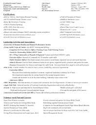 Sports Instructor Cover Letter CV Resume Ideas