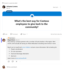 After the recent rework johanna has not significantly changed. Use Questions And Answers In A Yammer Community
