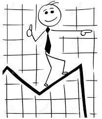 Cartoon Stick Man Conceptual Illustration Of Smiling Business