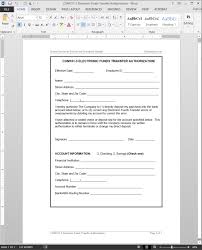 Electronic Funds Transfer Authorization Template Com101 3