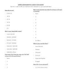 Survey Form Format Sample Basic Questionnaire Template Basic