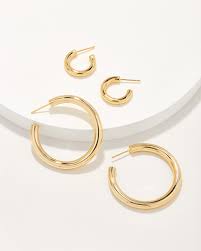 colette hoop earring set of 2 in gold