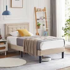 Vecelo Upholstered Premium Platform Bed