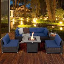 Fire Pit Table Cover Rattan Sofa