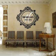Baroque Monogram Wall Decal Made By