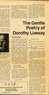 Dorothy Livesay's poem 