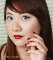 red grant lips and nails makeup