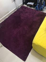 dark purple carpet rug adum from ikea