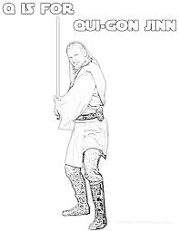 The largest collection 110 pictures. Q Is For Qui Gon Jinn Star Wars Alphabet Coloring Page The Star Wars Mom Parties Recipes Crafts And Printables