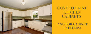cost to paint kitchen cabinets and for