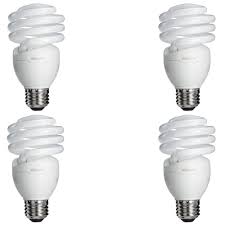 Philips 75 Watt Equivalent T2 Spiral Cfl Light Bulb Soft White 4 Pack E 434365 The Home Depot