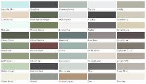 Exterior House Paint Color Chart