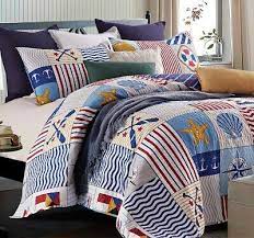 anchors away 2pc twin quilt set
