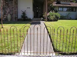 Metal Lawn Garden Wrought Iron Gate