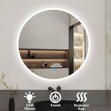 Round Bathroom Mirror Led Light 600mm