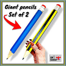 giant pencils set of 2 fun novelty