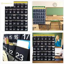 30 Pocket Chart Navy Large Cell Phone Calculator Hanging Organizer For Classroom