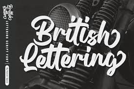 british letter lettering script