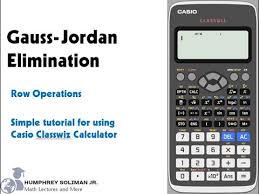 2 Of 6 Gauss Jordan Elimination Solving