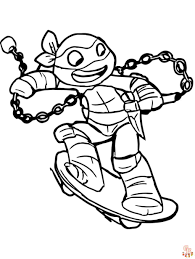 ninja turtles coloring pages for kids