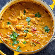 Vegetable Coconut Curry Indian gambar png