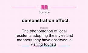 what does demonstration effect mean