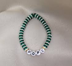 outer banks pope clay bead bracelet