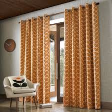 curtains linear stem papaya