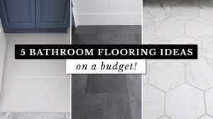 5 bathroom flooring ideas on a budget