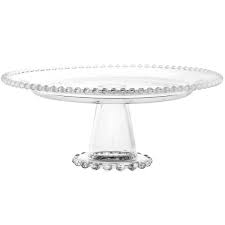 Clear Glass Pedestal Cake Stand