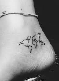World map tattoos which will blow off your own mind. Tiny World Map Tattoo Tiny Tattoo Inc