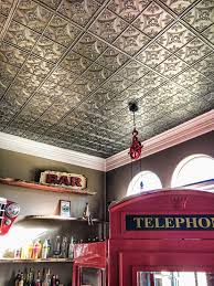 Antiqued Faux Metal Ceiling Tiles Isc