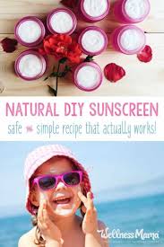 how to make natural homemade sunscreen