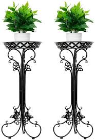 2 pack metal potted plant stand