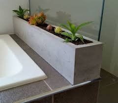 Polished Concrete Planter Large