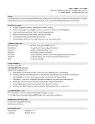 Digital Marketing Manager Resume samples   VisualCV resume samples     b b marketing manager resume digital marketing resume sample pdf marketing  manager resume templates word digital marketing
