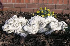oriental dragon stone garden ornament