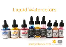 Liquid Watercolor Comparisons I Sandy