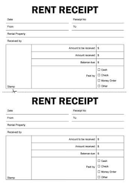 Free Rent Receipt Templates Download Or Print Hloom