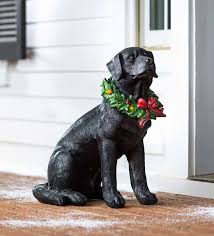 Holiday Wreaths Black Labrador