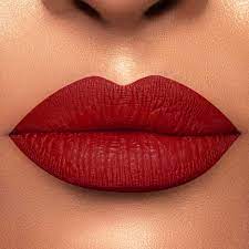 blood red liquid lipstick matte